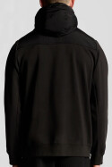 Lyle & Scott Panneled Hybrid Jacket Black Ice