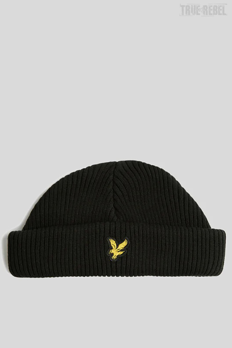 Lyle & Scott Brim Beanie Black Ice