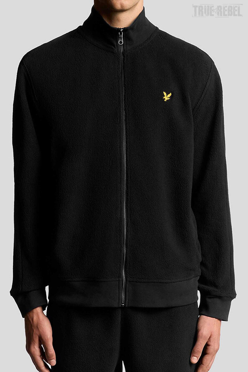 Lyle & Scott Polar Fleece Track Jacket Jet Black