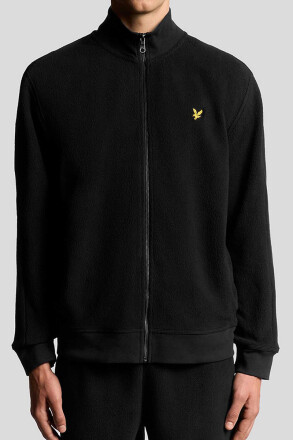 Lyle & Scott Polar Fleece Track Jacket Jet Black