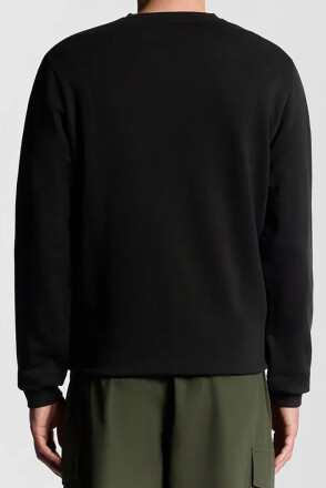 Lyle & Scott Cheers To Tradition Graphic Sweater Jet Black