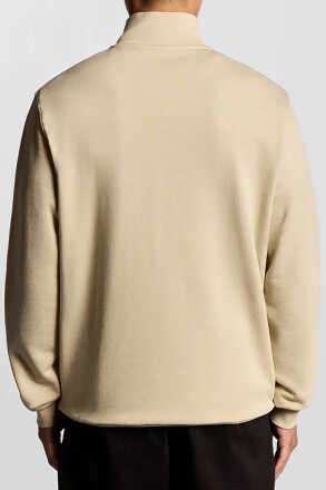 Lyle & Scott Loopback Quarter Zip Sweat Grey Taupe