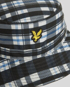Lyle & Scott Tartan Bucket Hat Jet Black White