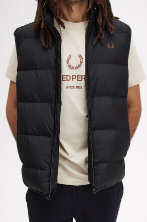 Fred Perry Insulated Gilet Black