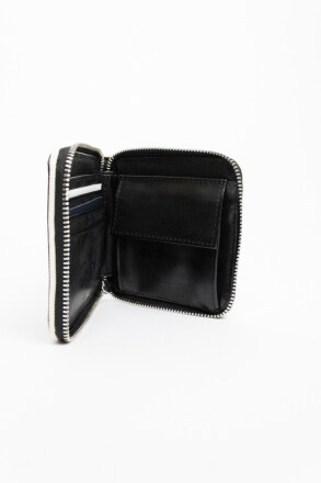 Fred Perry Classic Zip Around Wallet Black Ecru