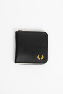 Fred Perry Classic Zip Around Wallet Black Ecru