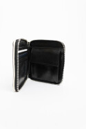 Fred Perry Classic Zip Around Wallet Black Ecru