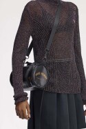 Fred Perry Tonal Classic Mini Barrel Bag Black Gold
