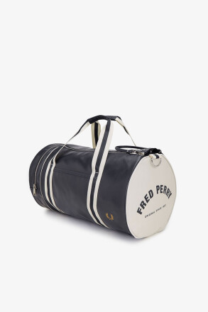 Fred Perry Classic Barrel Bag Navy Ecru