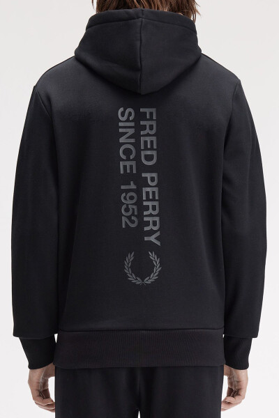 Fred Perry Bold Branding Hoodie Black