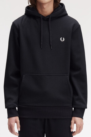 Fred Perry Bold Branding Hoodie Black