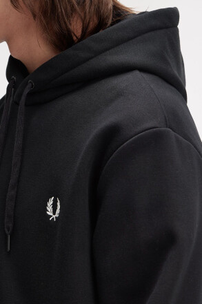 Fred Perry Bold Branding Hoodie Black