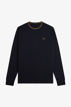 Fred Perry Twin Tipped Longsleeve Black
