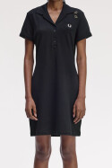 Fred Perry Amy Winehouse Pocket Detail Pique Dress Black