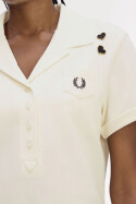 Fred Perry Amy Winehouse Pocket Detail Polo Shirt Ecru