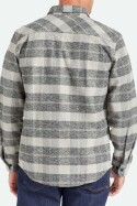 Brixton Bowery Heavy Weight Flannel Shirt Black Charcoal
