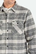 Brixton Bowery Heavy Weight Flannel Shirt Black Charcoal