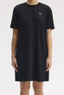 Fred Perry Tipped Pique T-Shirt Dress Black