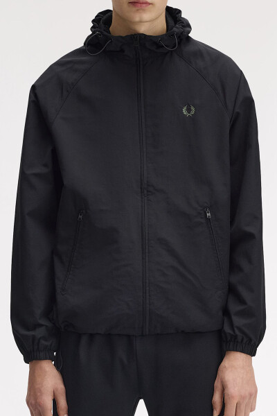 Fred Perry Hooded Shell Jacket Black