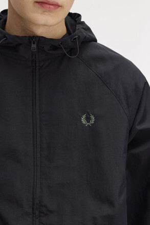 Fred Perry Hooded Shell Jacket Black
