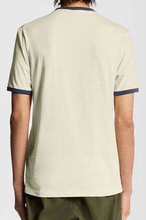 Lyle & Scott Ringer T-Shirt Drop Cloth Sargasso Sea