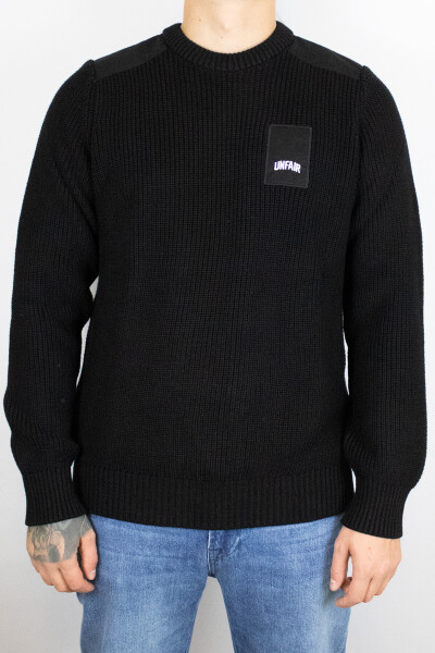 Unfair Athletics Patch Knitwear Black
