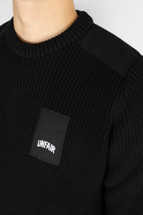 Unfair Athletics Patch Knitwear Black