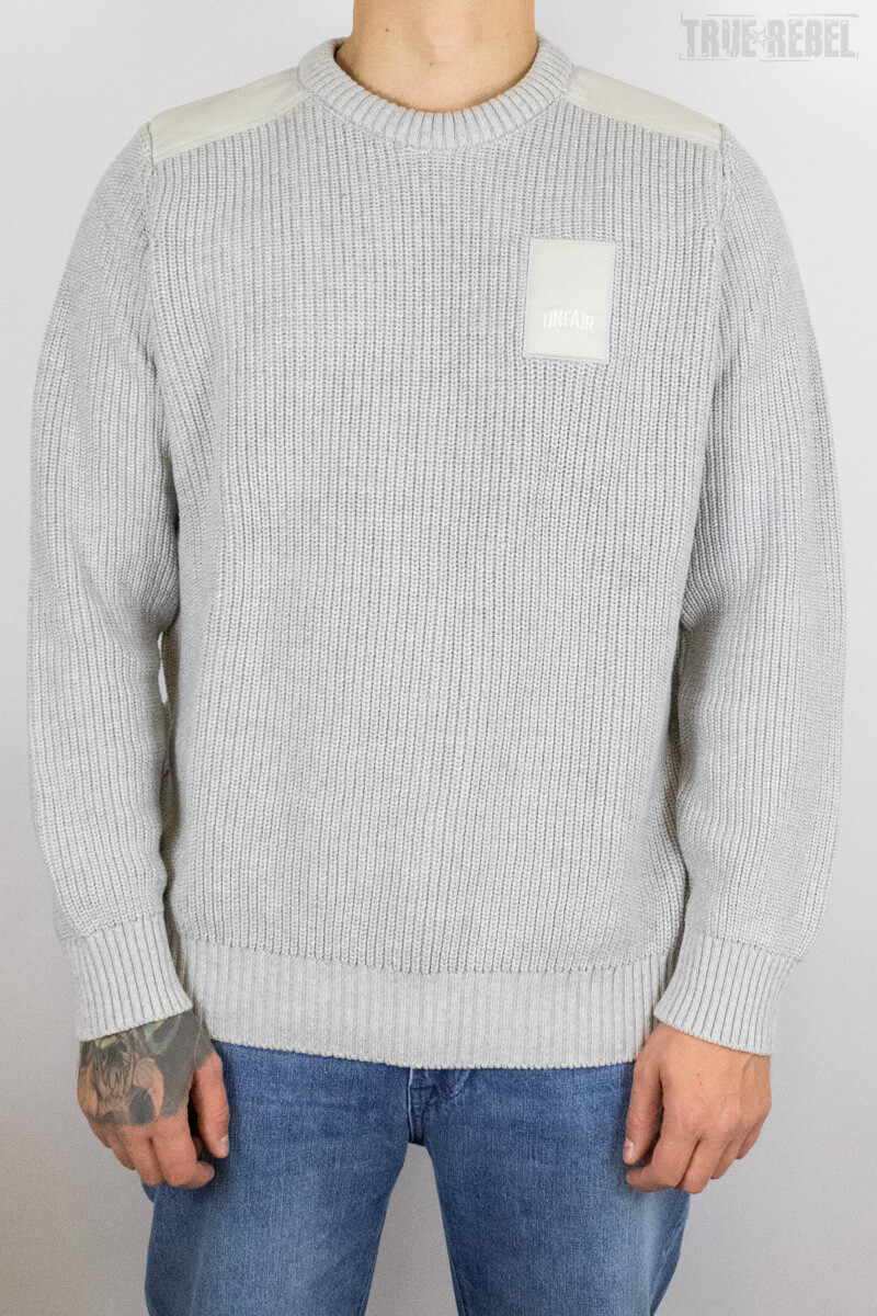 Unfair Athletics Patch Knitwear Stone Gr box