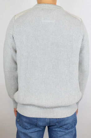 Unfair Athletics Patch Knitwear Stone Grey