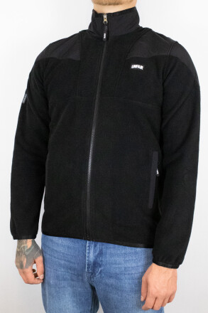 Unfair Athletics Fabric Mix Fleece Jacket Black