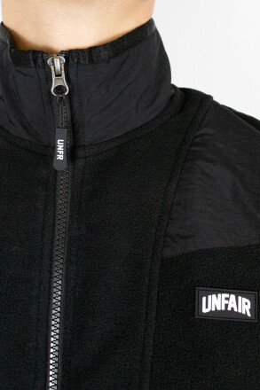 Unfair Athletics Fabric Mix Fleece Jacket Black