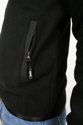 Unfair Athletics Fabric Mix Fleece Jacket Black