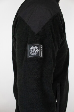 Unfair Athletics Fabric Mix Fleece Jacket Black