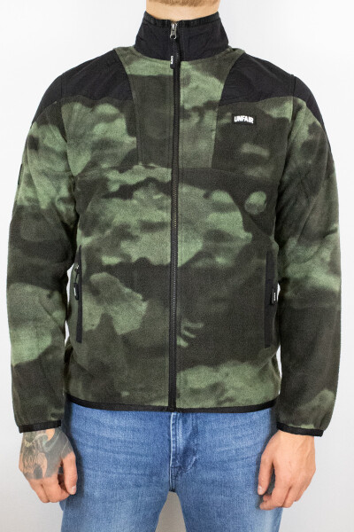 Unfair Athletics Fabric Mix Fleece Jacket Camo