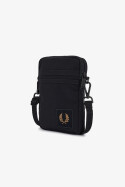 Fred Perry Nylon Badge Small Side Bag Black