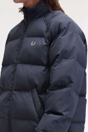 Fred Perry Raglan Sleeve Padded Jacket Dark Airforce