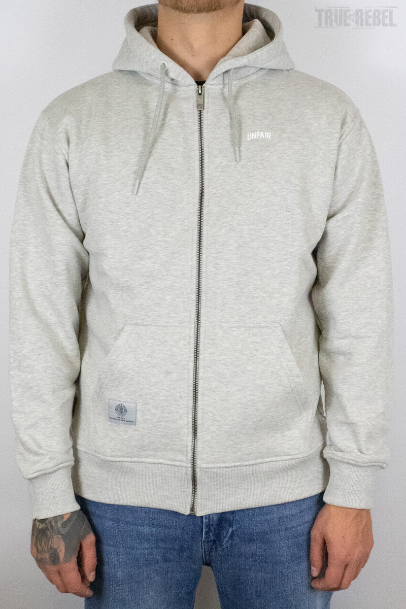 Unfair Athletics TTW Zip Hoodie Grey Mel box