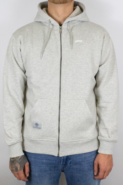 Unfair Athletics TTW Zip Hoodie Grey Melange