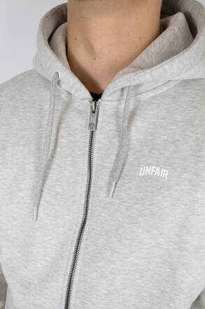 Unfair Athletics TTW Zip Hoodie Grey Melange