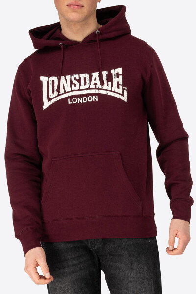 Lonsdale Wolterton Hoodie Oxblood Ecru