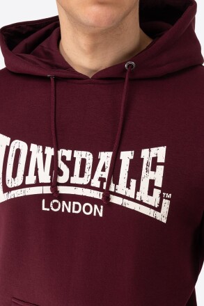 Lonsdale Wolterton Hoodie Oxblood Ecru