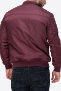 Lonsdale Tern Hill Bomber Jacket Oxblood
