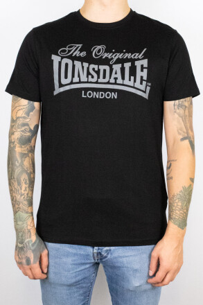 Lonsdale Fittonhill T-Shirt Black Grey
