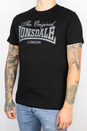 Lonsdale Fittonhill T-Shirt Black Grey