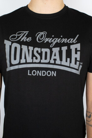 Lonsdale Fittonhill T-Shirt Black Grey