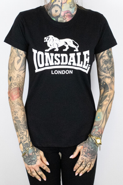 Lonsdale Ladies Shirt Nash Black White