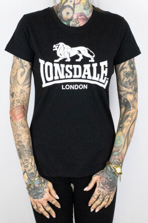 Lonsdale Ladies Shirt Nash Black White