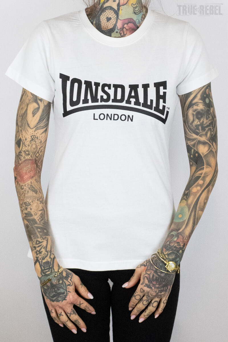Lonsdale Ladies Shirt Nash White Black