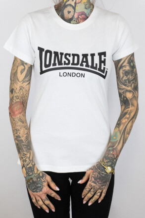 Lonsdale Ladies Shirt Nash White Black