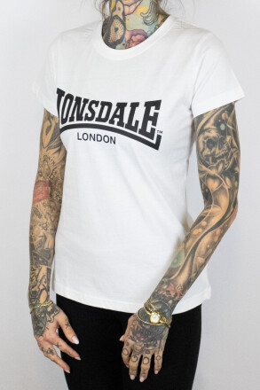 Lonsdale Ladies Shirt Nash White Black